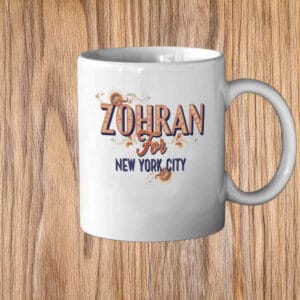 South Asian Inspired Progressive Campaign Design, Zohran For New York City Mug
