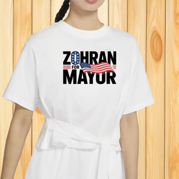 Vote Zohran Mamdani 2025 NYC Election Tee, Zohran for Mayor Patriotic Flag Shirt