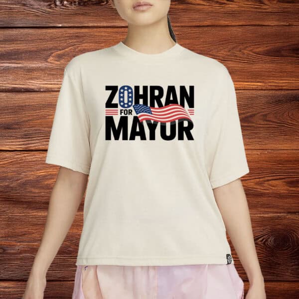 Vote Zohran Mamdani 2025 NYC Election Tee, Zohran for Mayor Patriotic Flag Shirt