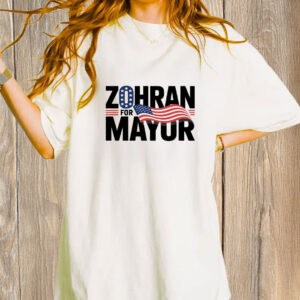 Vote Zohran Mamdani 2025 NYC Election Tee, Zohran for Mayor Patriotic Flag Shirt