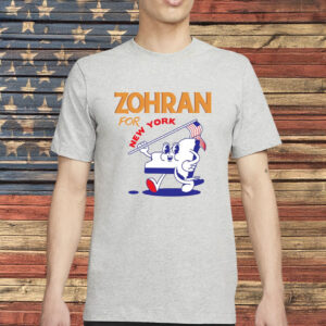 Vote Zohran Mamdani Cartoon Tee-Zohran for New York Shirt