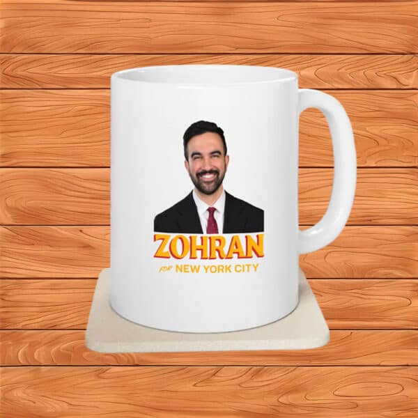 Zohran For New York City Campaign Coffee Cup, Mayor Mamdani 2025 Mug