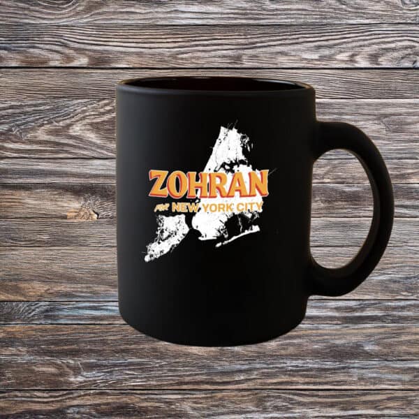 Zohran For New York City Map Campaign Coffee Cup, Mayor Mamdani 2025 Mug