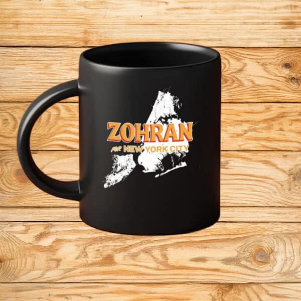 Zohran For New York City Map Campaign Coffee Cup, Mayor Mamdani 2025 Mug