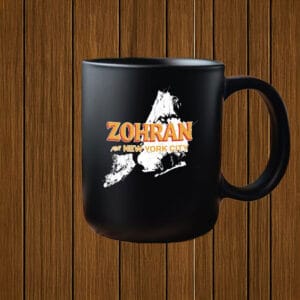 Zohran For New York City Map Campaign Coffee Cup, Mayor Mamdani 2025 Mug