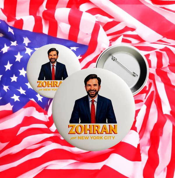 Zohran For New York City Pin – Hot Girls for Zohran Campaign Button