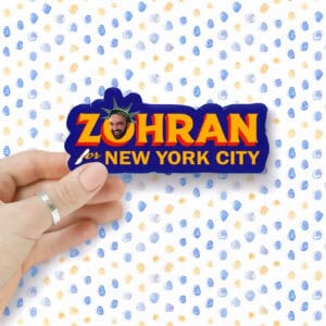 Zohran Mamdani 2025 Campaign Decal, Zohran For New York City Sticker
