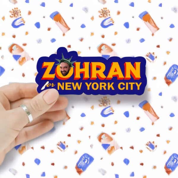 Zohran Mamdani 2025 Campaign Decal, Zohran For New York City Sticker