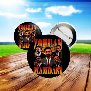 Zohran Mamdani Bootleg 90s Button – NYC Mayoral Campaign Pin