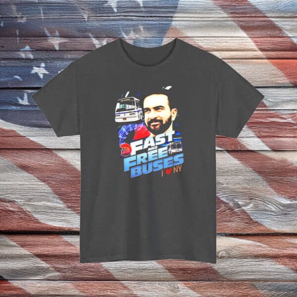 Zohran Mamdani Fast and Free Buses T-Shirt