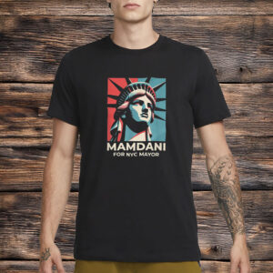 Zohran Mamdani Liberty Poster Style Tee, Mamdani for NYC Mayor T-Shirt