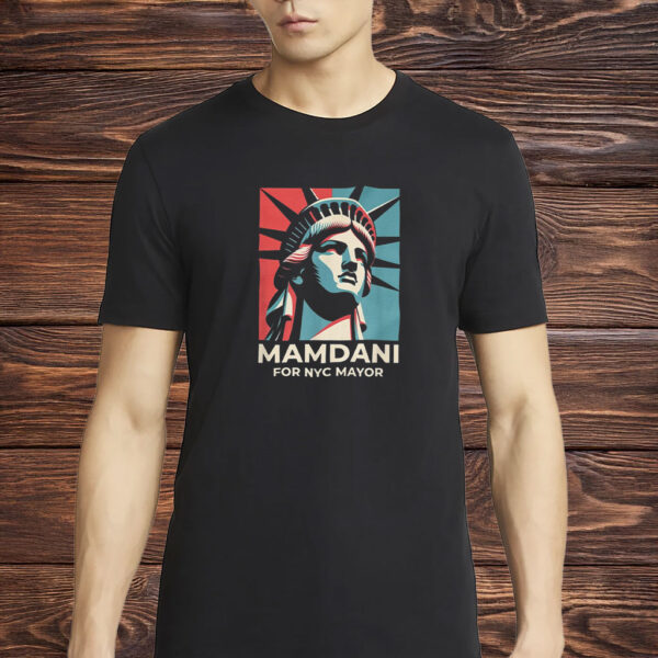 Zohran Mamdani Liberty Poster Style Tee, Mamdani for NYC Mayor T-Shirt