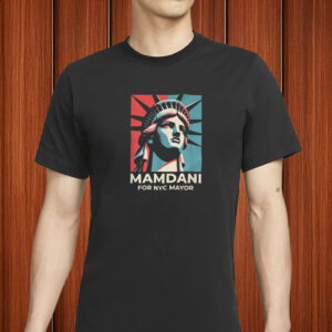 Zohran Mamdani Liberty Poster Style Tee, Mamdani for NYC Mayor T-Shirt