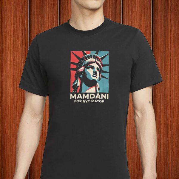 Zohran Mamdani Liberty Poster Style Tee, Mamdani for NYC Mayor T-Shirt