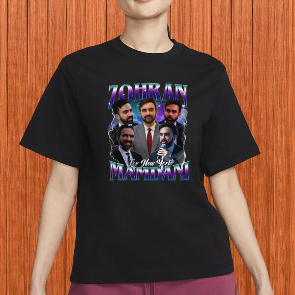 Zohran Mamdani Lightning Bootleg T-Shirt – Retro 90s NYC Mayor Shirt