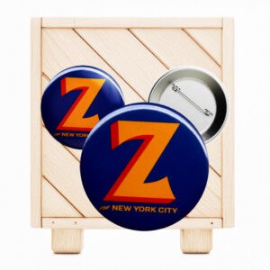 Zohran Mamdani NYC 2025 Button – “Z for New York City” Campaign Pin