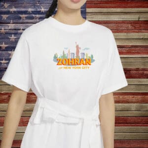 Zohran Mamdani NYC Shirt – Colorful Skyline Tee, Progressive New York City Political T-Shirt