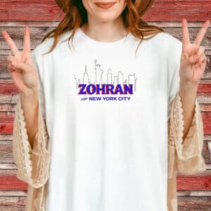 Zohran Mamdani NYC Shirt – New York City Skyline Tee, Progressive Queens Political T-Shirt