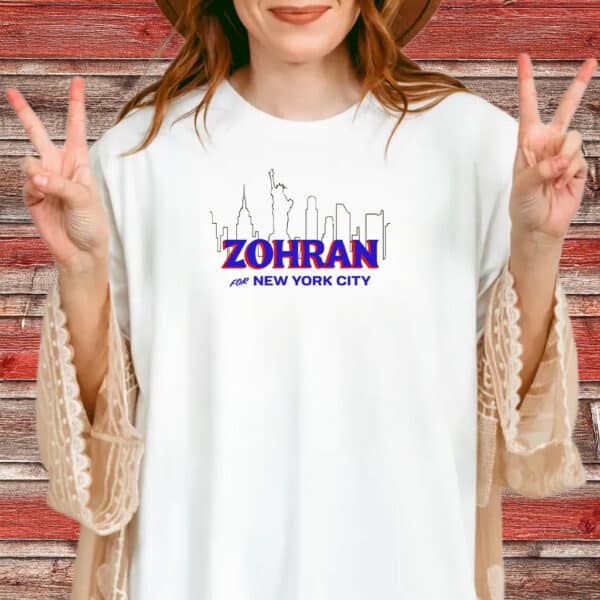 Zohran Mamdani NYC Shirt – New York City Skyline Tee, Progressive Queens Political T-Shirt