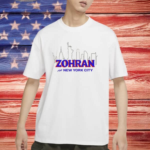 Zohran Mamdani NYC Shirt – New York City Skyline Tee, Progressive Queens Political T-Shirt