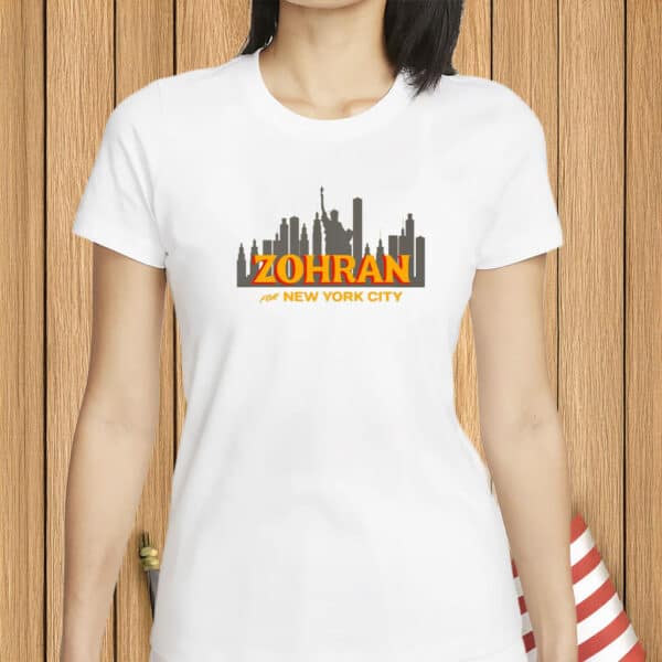 Zohran Mamdani NYC Shirt – Statue of Liberty Skyline Tee, Progressive New York City Political Shirt