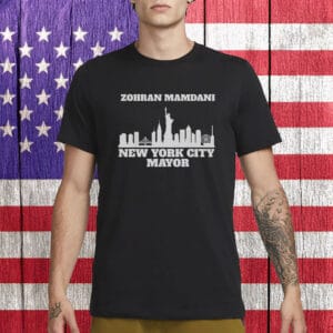 Zohran Mamdani New York City Mayor T-Shirt – Bold NYC Skyline Graphic Tee – Progressive Campaign 2025 Shirt