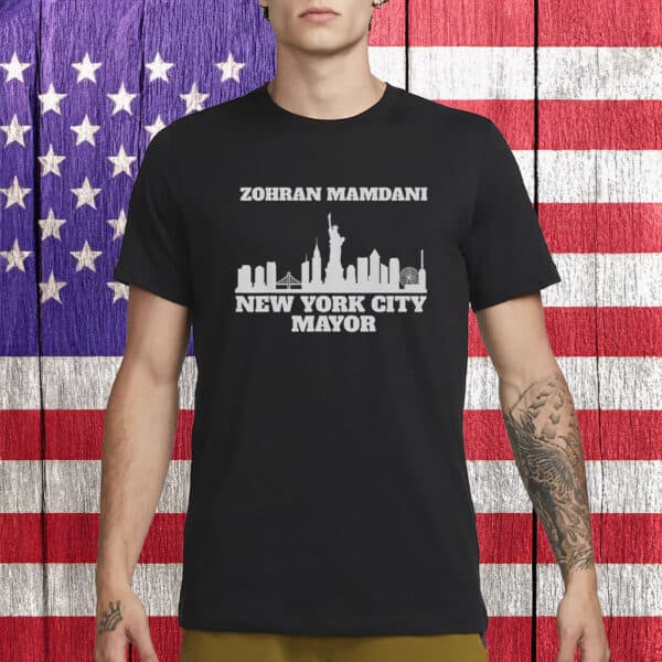 Zohran Mamdani New York City Mayor T-Shirt – Bold NYC Skyline Graphic Tee – Progressive Campaign 2025 Shirt