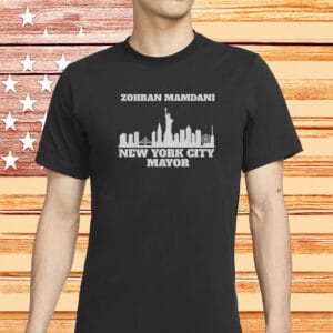 Zohran Mamdani New York City Mayor T-Shirt – Bold NYC Skyline Graphic Tee – Progressive Campaign 2025 Shirt
