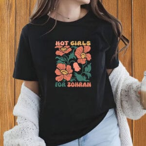 Zohran for NYC Retro Political Tee, Boho Flower Hot Girls for Zohran Shirt