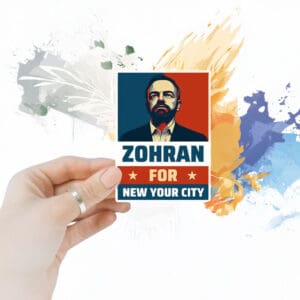 Zohran for New York City Anti-Trump Sticker