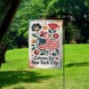 Zohran for New York City Garden Flag – Floral Patriotic 2025 Mayor Campaign Flag