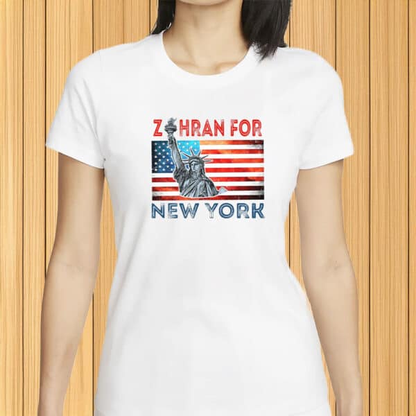 Zohran for New York City Shirt – US Flag Liberty Tee, Zohran Mamdani NYC Political Shirt