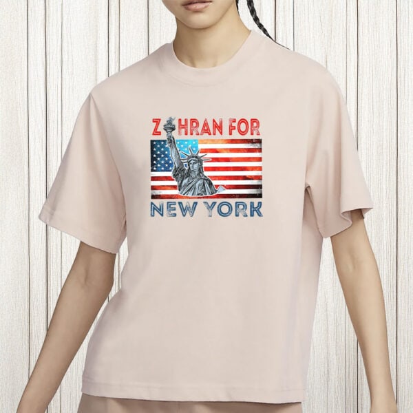 Zohran for New York City Shirt – US Flag Liberty Tee, Zohran Mamdani NYC Political Shirt