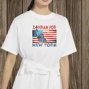Zohran for New York City Shirt – US Flag Liberty Tee, Zohran Mamdani NYC Political Shirt