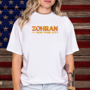 Zohran for New York City T-Shirt – Clean Bold Text Campaign Shirt
