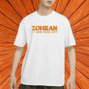 Zohran for New York City T-Shirt – Clean Bold Text Campaign Shirt