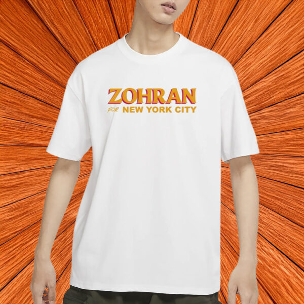 Zohran for New York City T-Shirt – Clean Bold Text Campaign Shirt