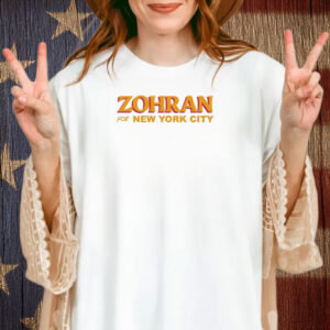 Zohran for New York City T-Shirt – Clean Bold Text Campaign Shirt