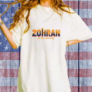 Zohran for New York City T-Shirt – NYC Skyline Political Tee, Zohran Mamdani 2025 Election Shirt