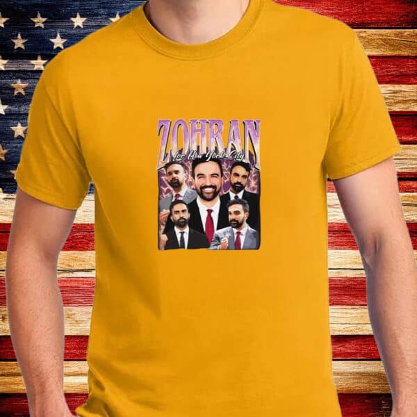 Zohran for New York City Tee – Bootleg 90s Vintage Shirt, Zohran Mamdani 2025 Political T-Shirt