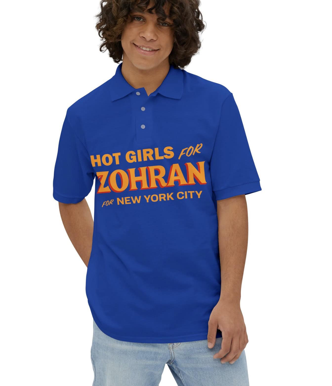 Hot Girls for Zohran For New York City Polo T-Shirt