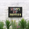 Customizable Senior Support Campaign Sign-Seniors for Zohran Mamdani Yard Sign