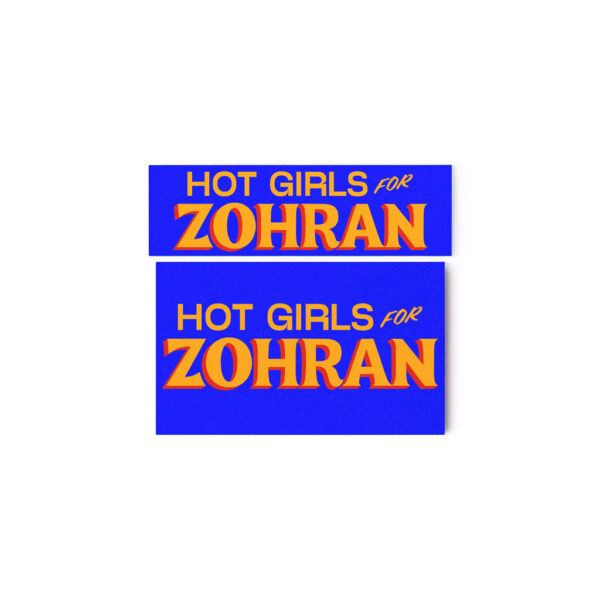 Hot Girls For Zohran 2025 Car Magnet