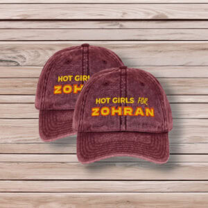 Hot Girls For Zohran Embroidered Dad Cap