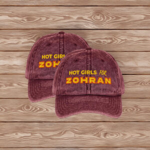 Hot Girls For Zohran Embroidered Dad Cap