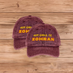 Hot Girls For Zohran Embroidered Dad Cap