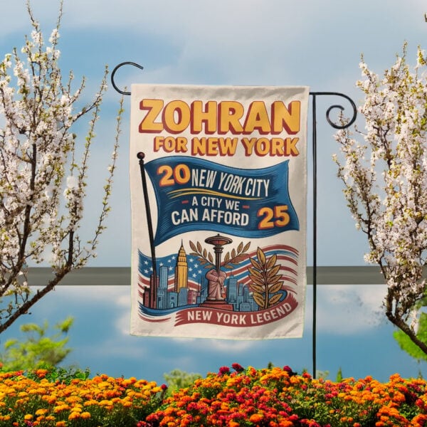 Mayor Mamdani 2025 Banner-Zohran For New York City Garden Flag