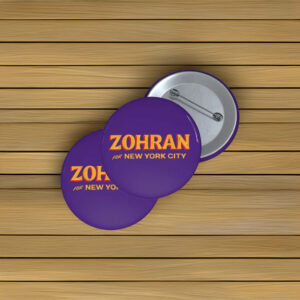 Rank Zohran First, Vote Blue, Zohran Mamdani for New York City Mayor Button