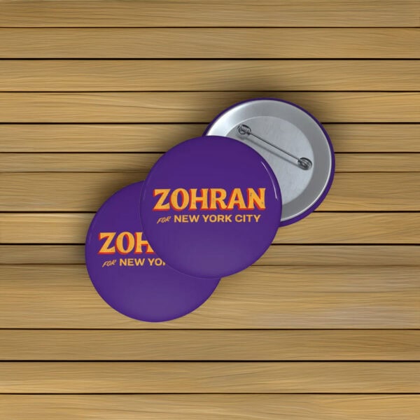Rank Zohran First, Vote Blue, Zohran Mamdani for New York City Mayor Button