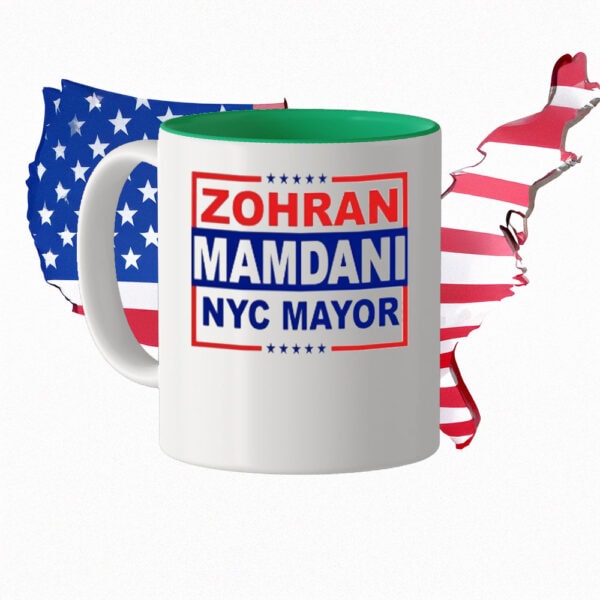 Red White & Blue Election Cup-Zohran Mamdani NYC Mayor 2025 Mug